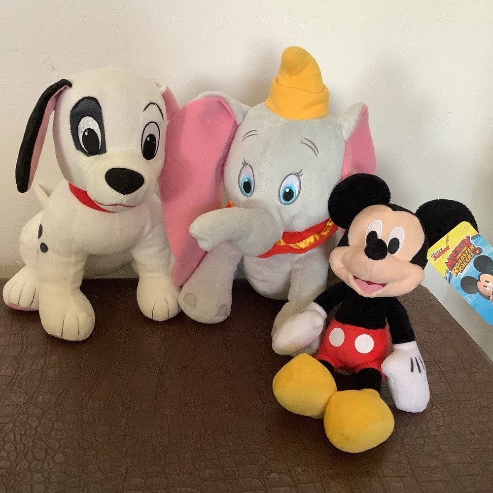 Disney plush trio